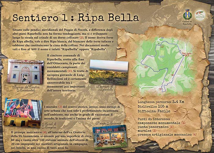mappa sentiero 1